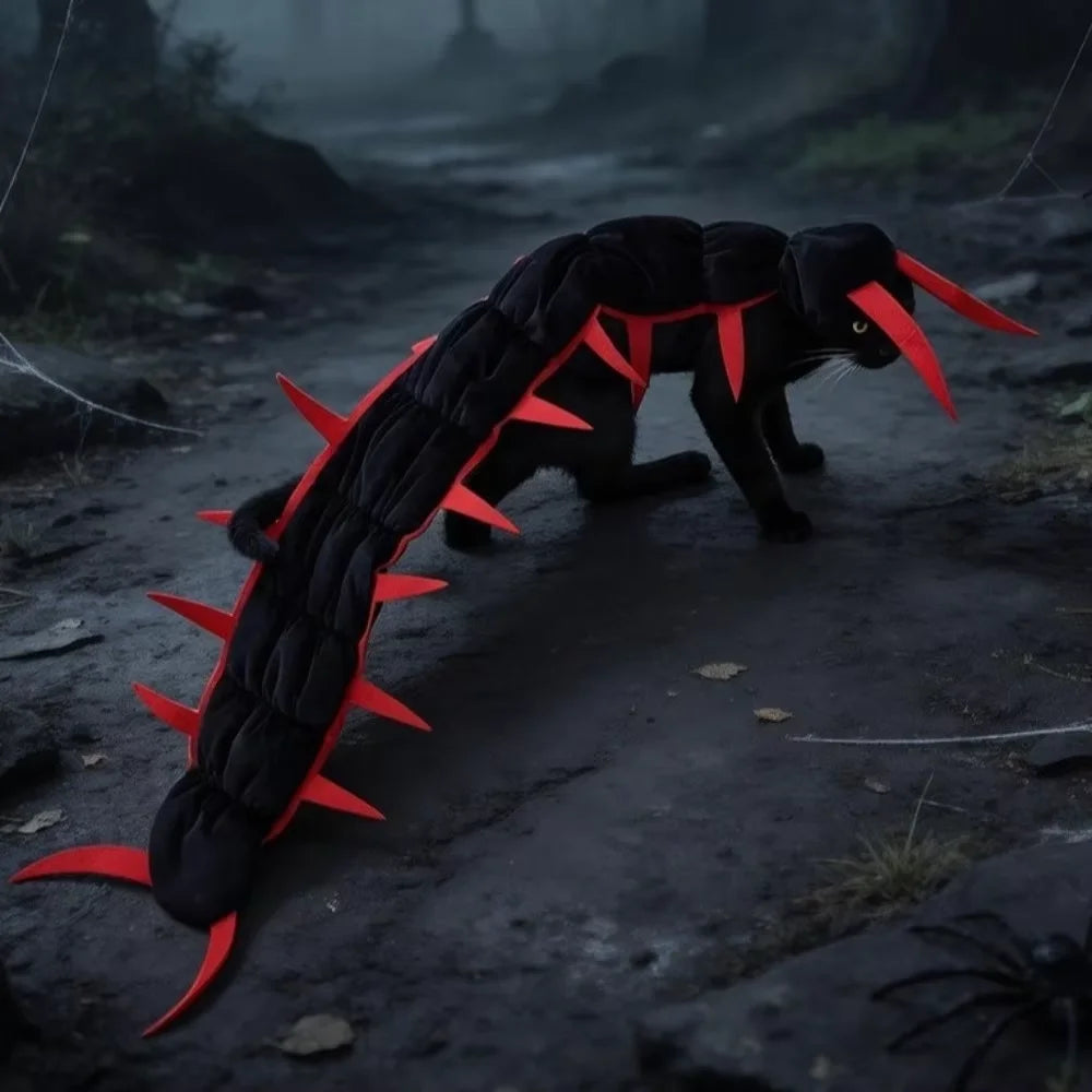 Halloween Centipede Cat Costume – Funny Long-Leg Cat Costume