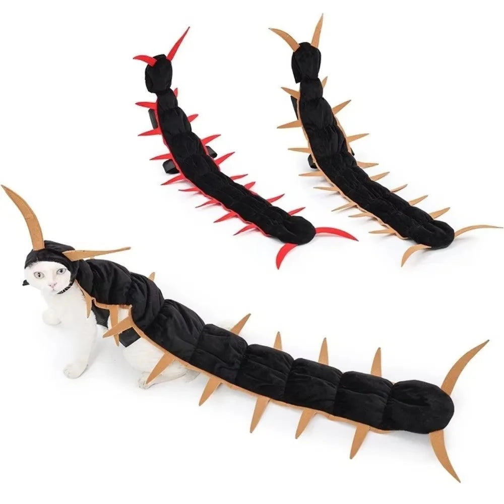 Halloween Centipede Cat Costume – Funny Long-Leg Cat Costume