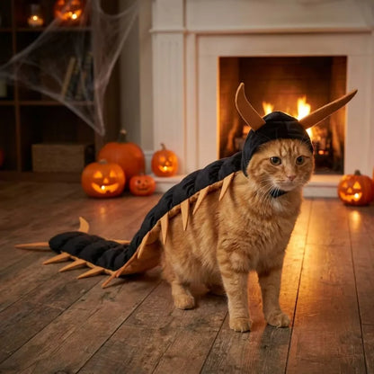 Halloween Centipede Cat Costume – Funny Long-Leg Cat Costume
